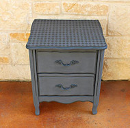 Harlequin Tone-on-Tone Stenciled Nightstand